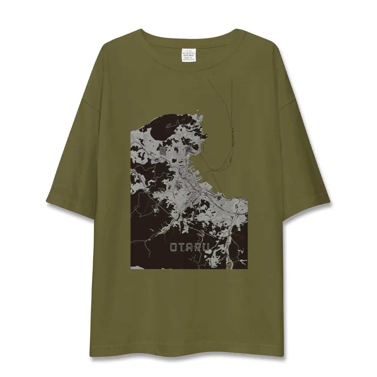 【小樽(北海道)】地図柄ビッグシルエットTシャツ