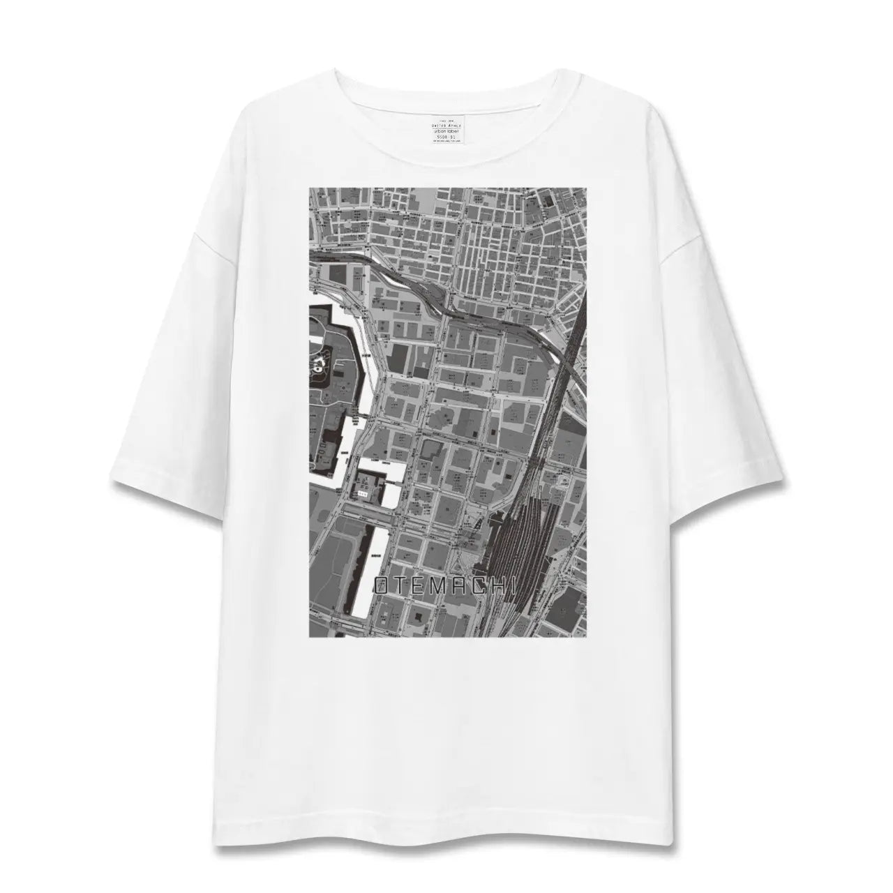 【大手町(東京都)】地図柄ビッグシルエットTシャツ