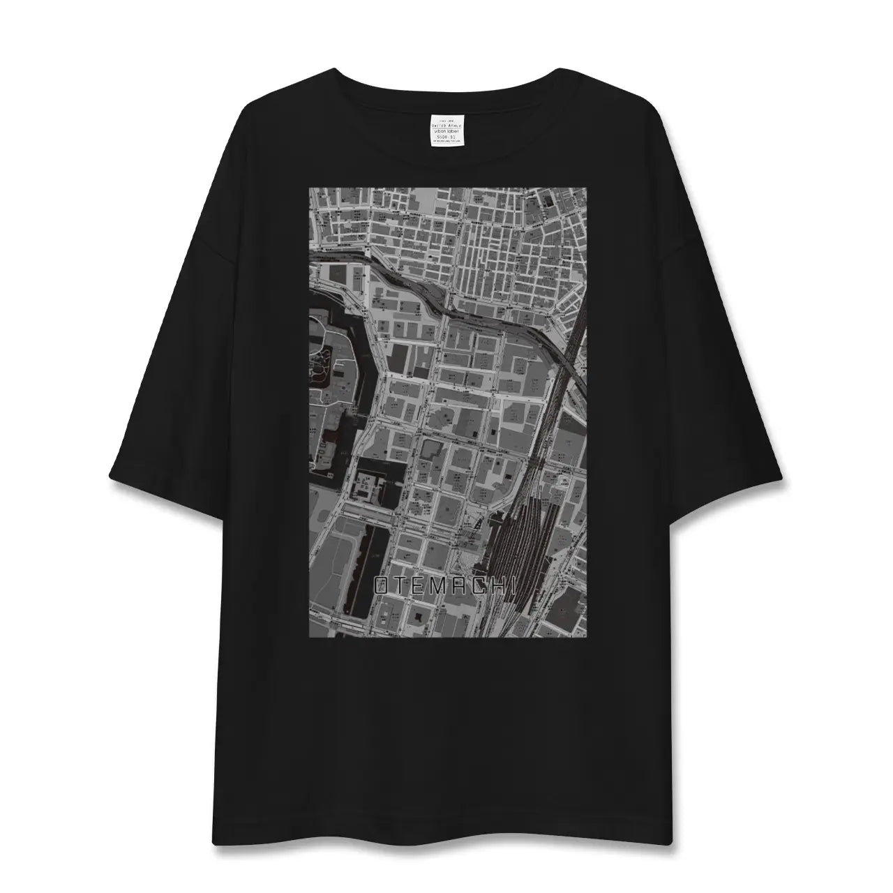 【大手町(東京都)】地図柄ビッグシルエットTシャツ