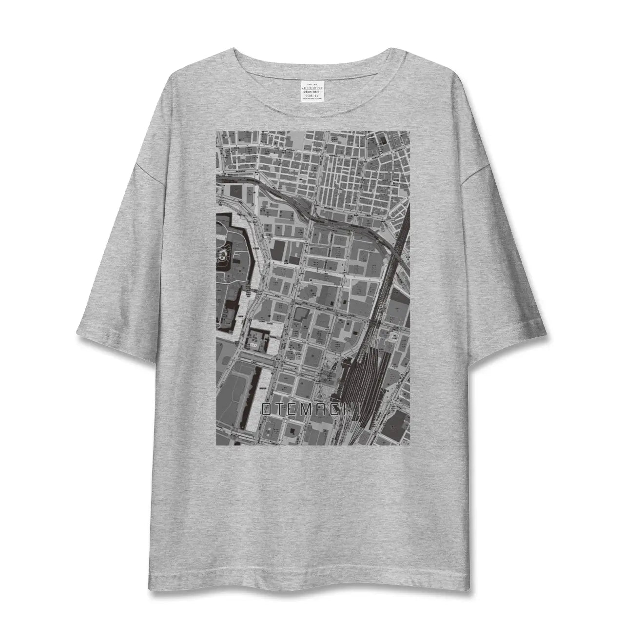 【大手町(東京都)】地図柄ビッグシルエットTシャツ