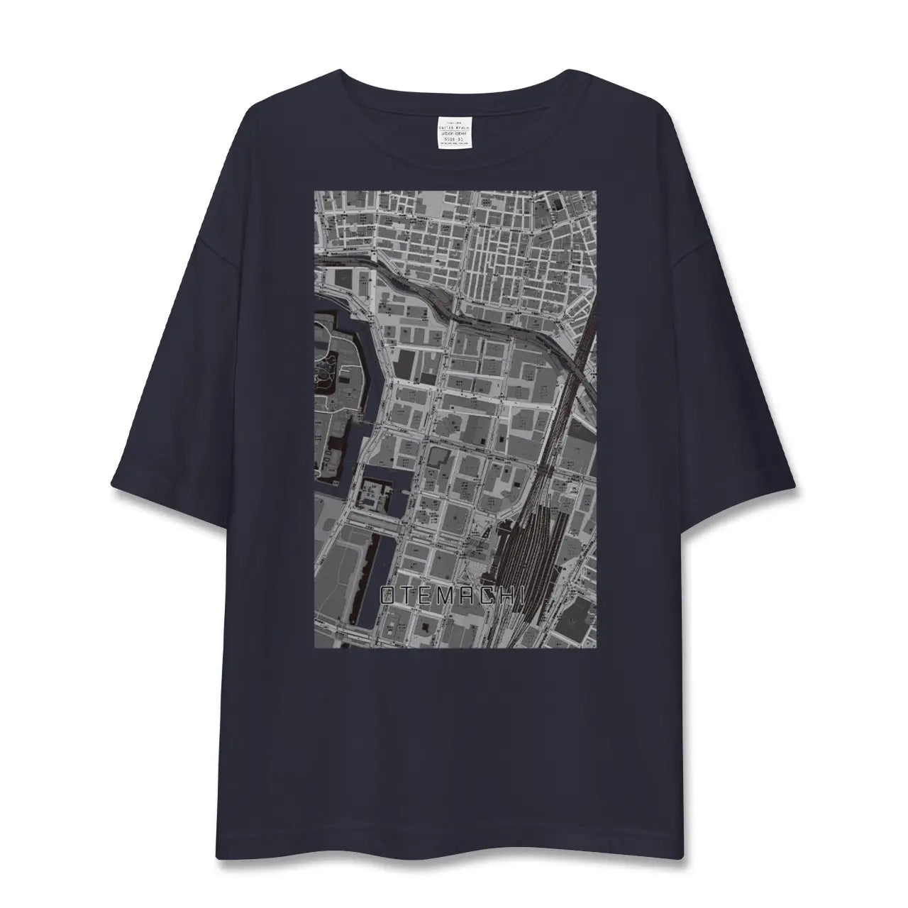 【大手町(東京都)】地図柄ビッグシルエットTシャツ