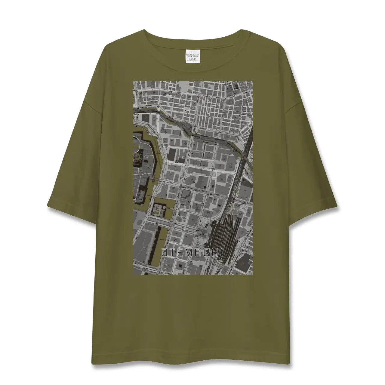 【大手町(東京都)】地図柄ビッグシルエットTシャツ