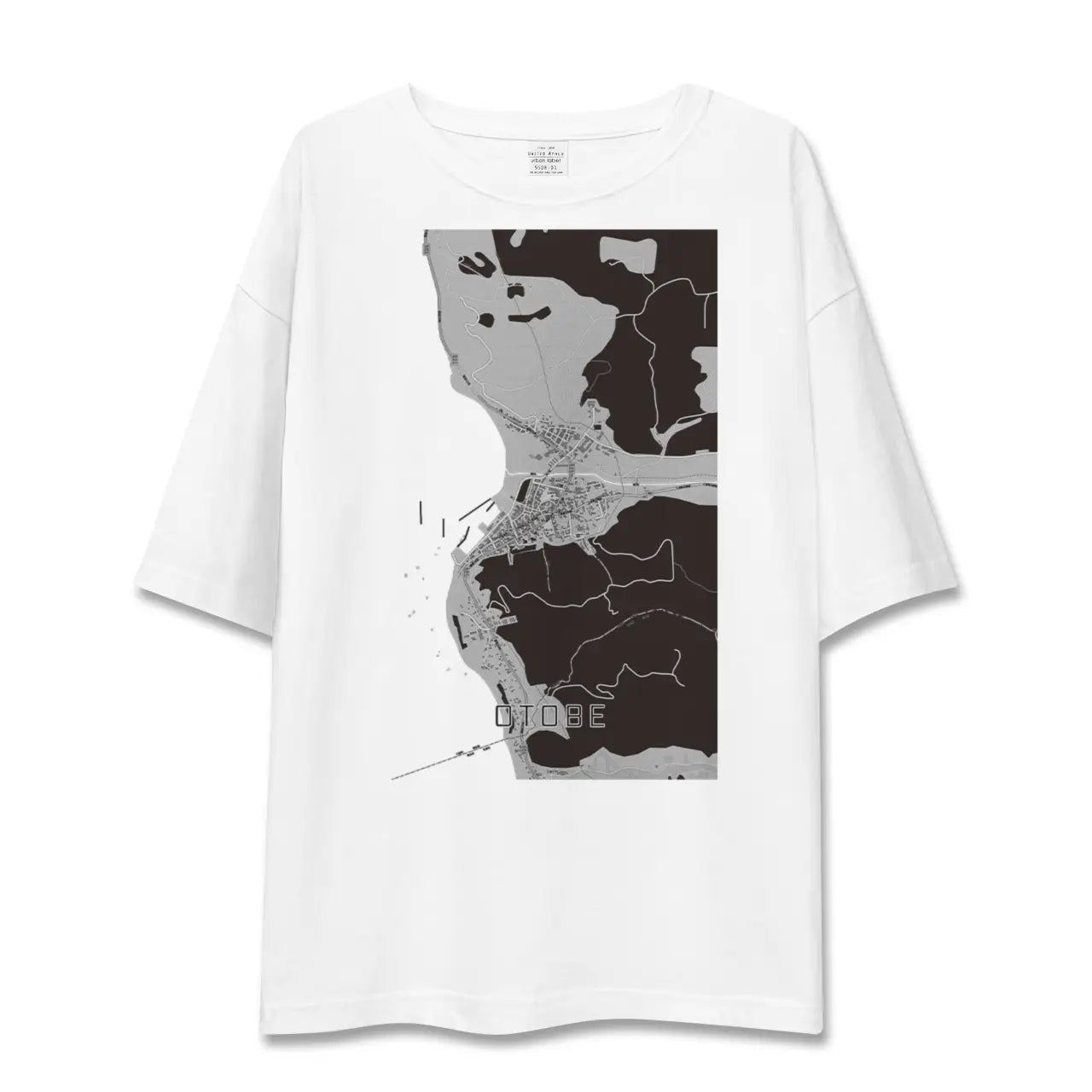 【乙部(北海道)】地図柄ビッグシルエットTシャツ