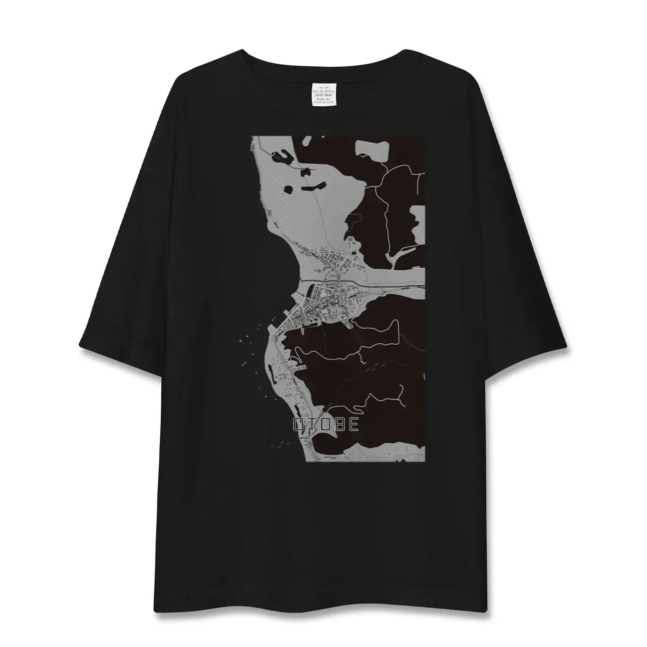 【乙部(北海道)】地図柄ビッグシルエットTシャツ