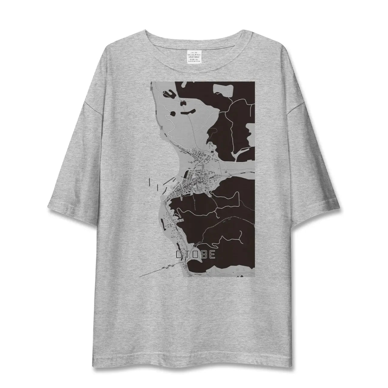 【乙部(北海道)】地図柄ビッグシルエットTシャツ