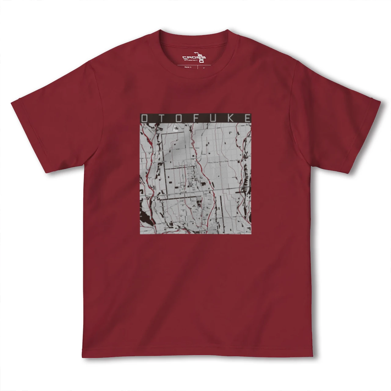 【音更(北海道)】地図柄ヘビーウェイトTシャツ