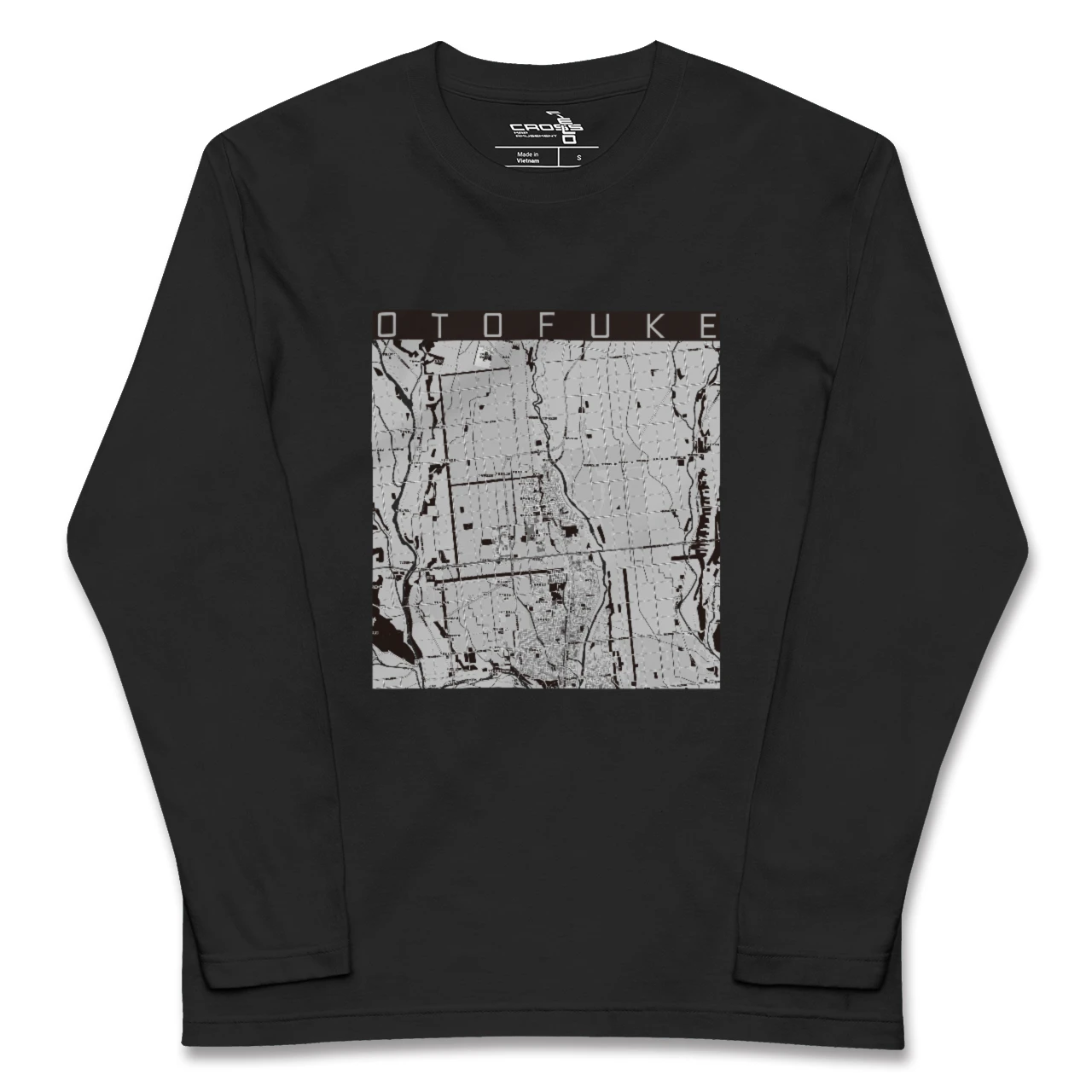 【音更(北海道)】地図柄ロングスリーブTシャツ