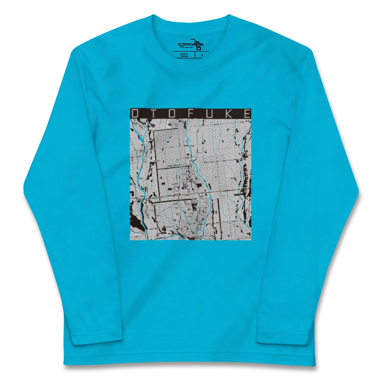 【音更(北海道)】地図柄ロングスリーブTシャツ