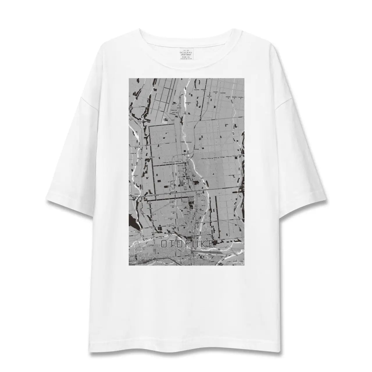 【音更(北海道)】地図柄ビッグシルエットTシャツ