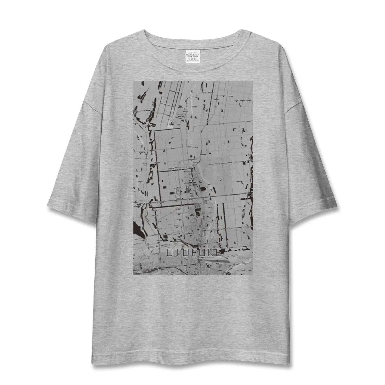 【音更(北海道)】地図柄ビッグシルエットTシャツ