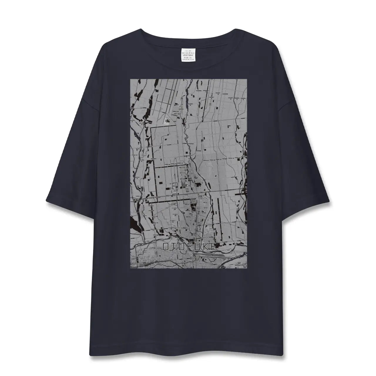 【音更(北海道)】地図柄ビッグシルエットTシャツ