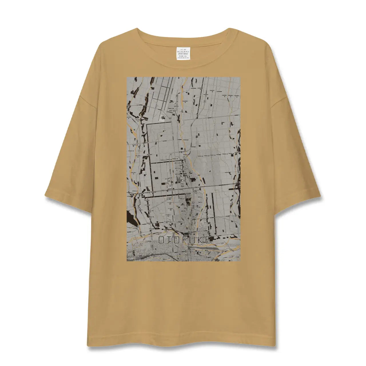 【音更(北海道)】地図柄ビッグシルエットTシャツ