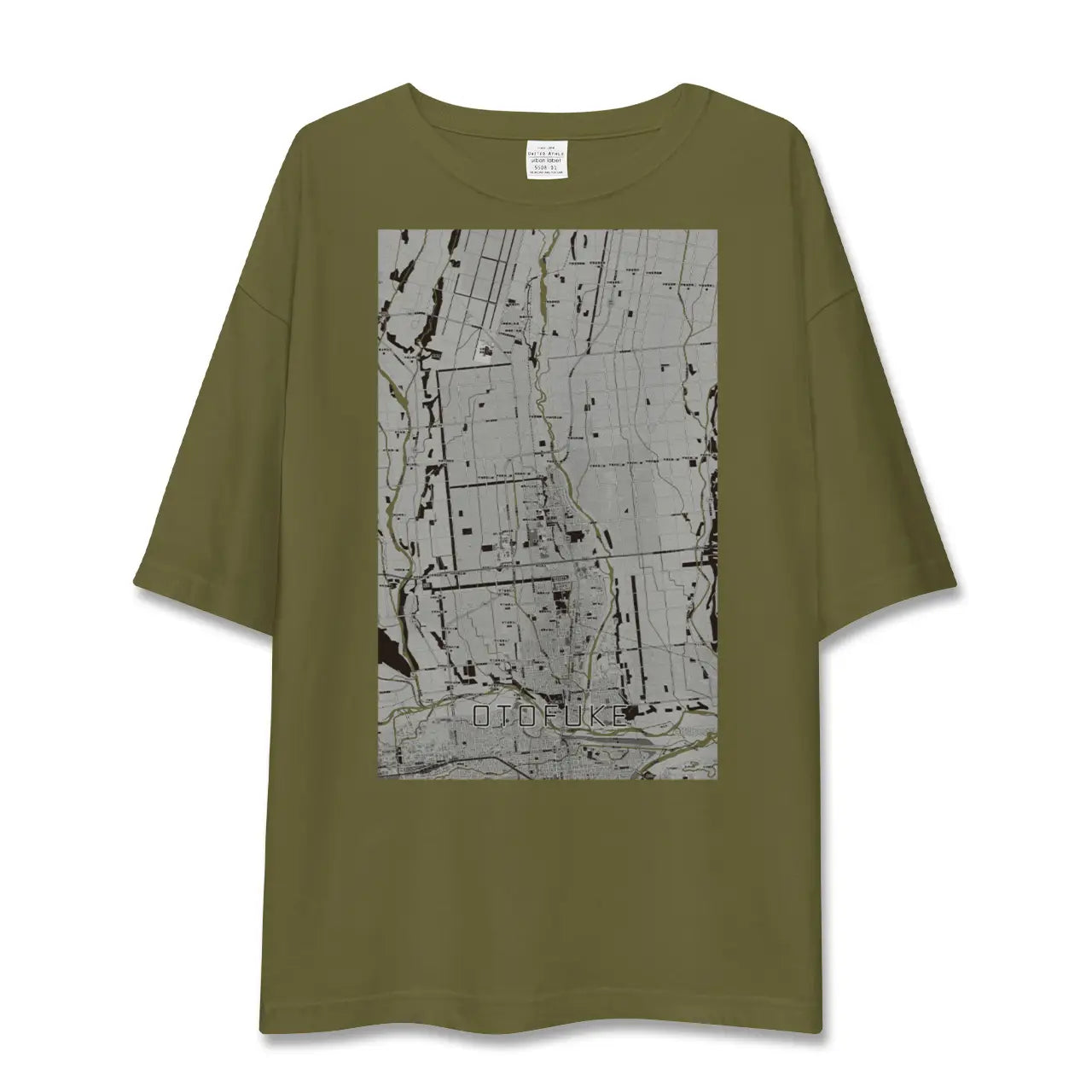 【音更(北海道)】地図柄ビッグシルエットTシャツ