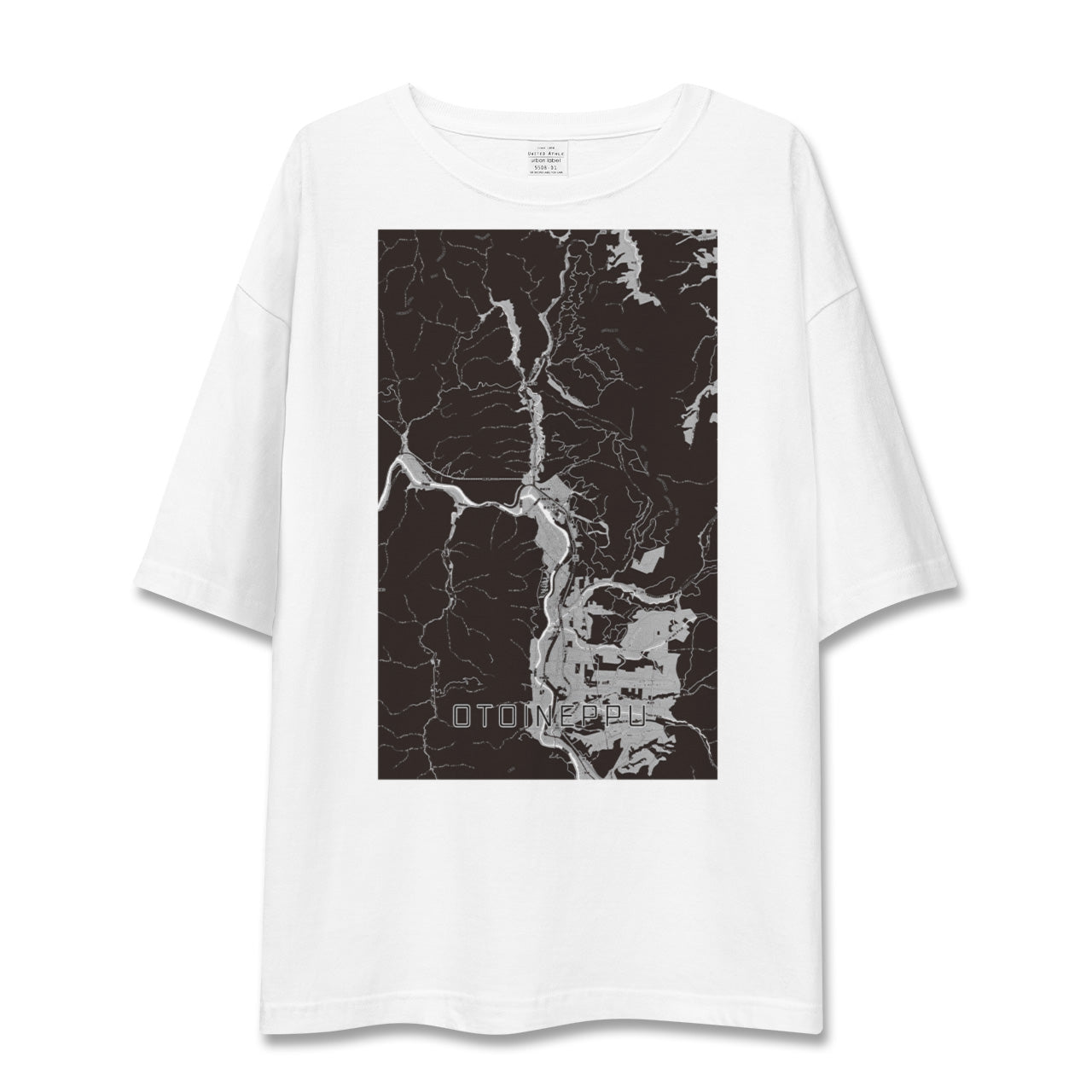 【音威子府(北海道)】地図柄ビッグシルエットTシャツ