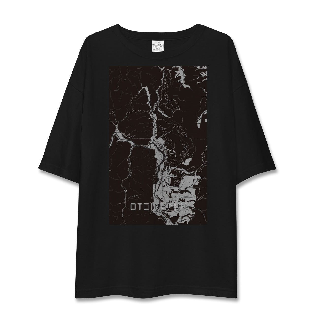 【音威子府(北海道)】地図柄ビッグシルエットTシャツ