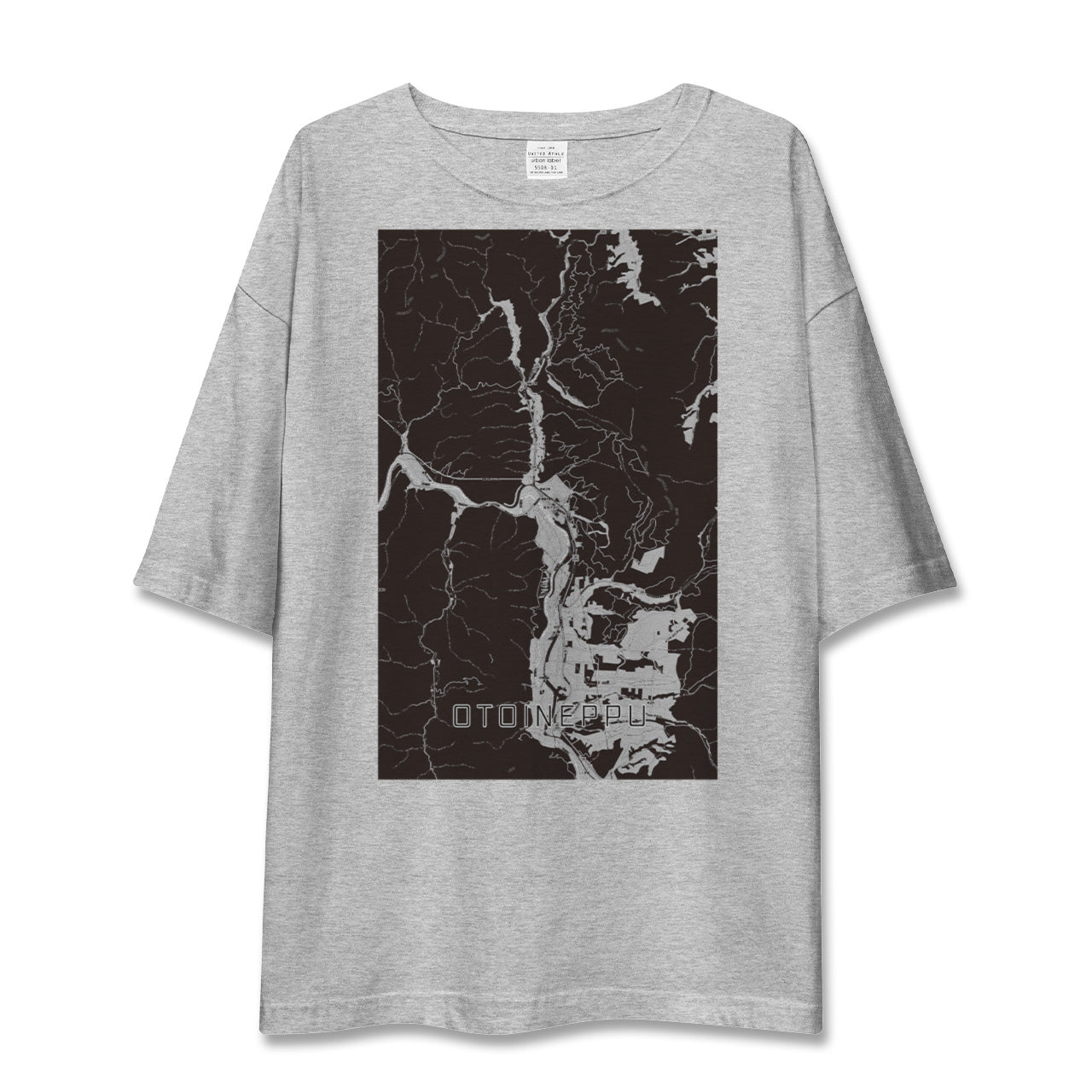 【音威子府(北海道)】地図柄ビッグシルエットTシャツ