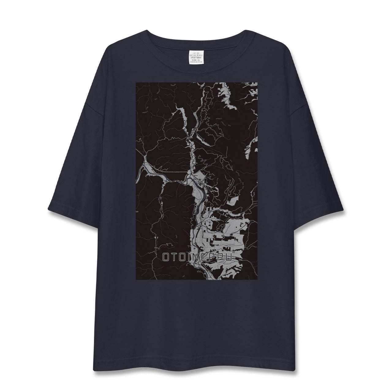 【音威子府(北海道)】地図柄ビッグシルエットTシャツ