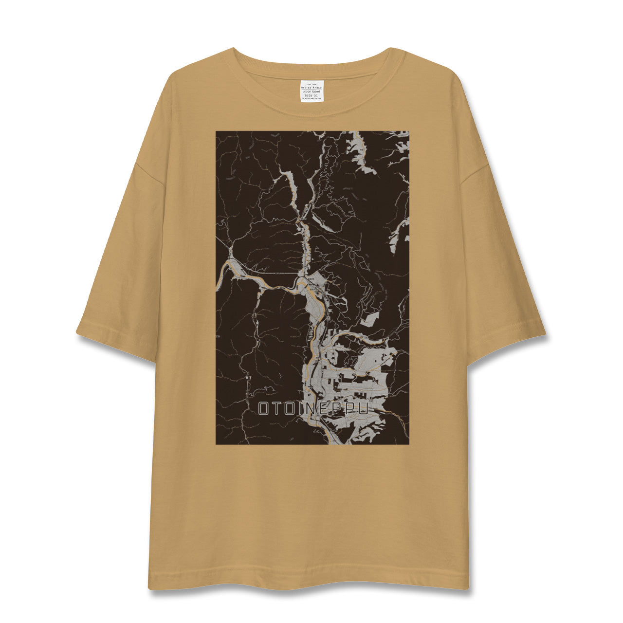 【音威子府(北海道)】地図柄ビッグシルエットTシャツ