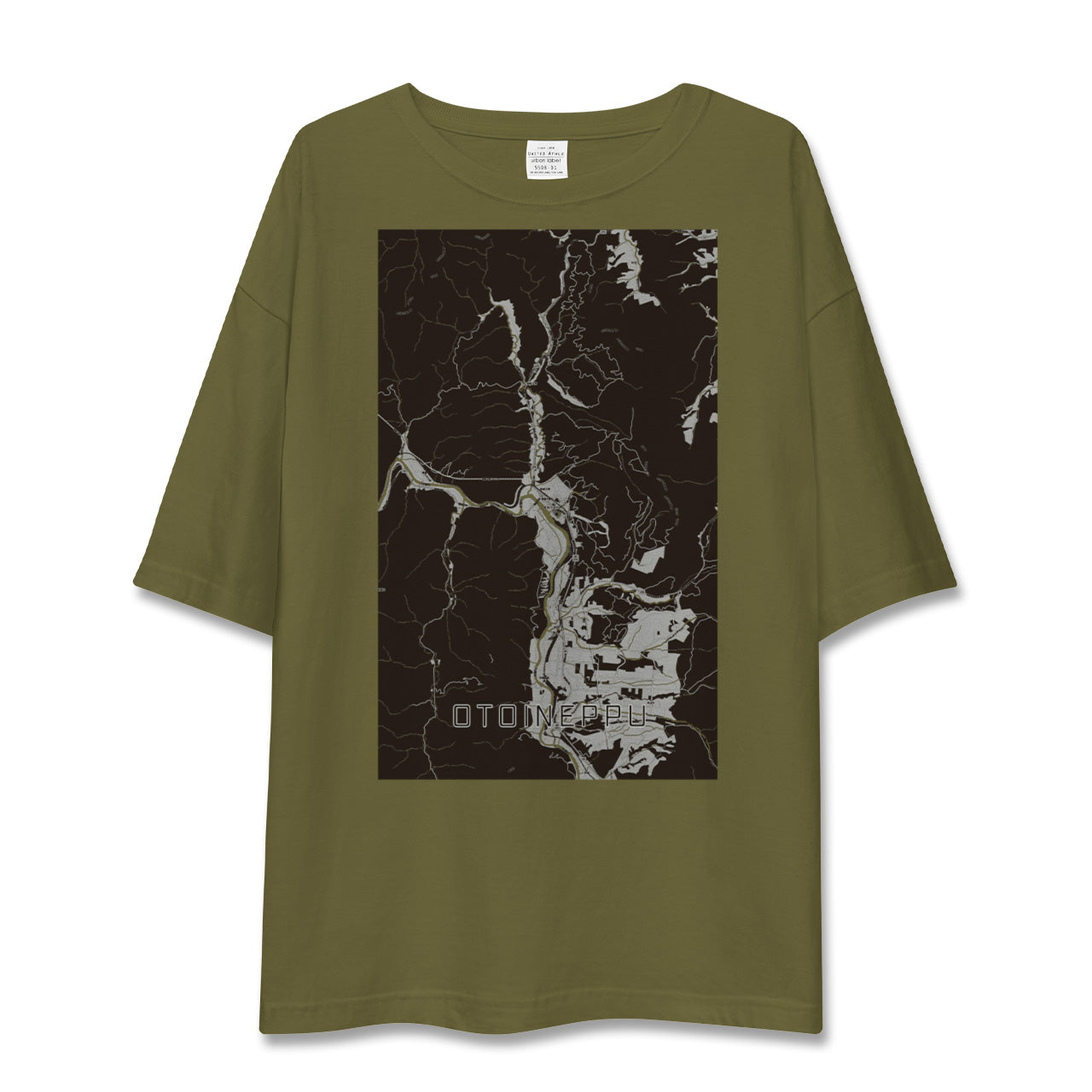 【音威子府(北海道)】地図柄ビッグシルエットTシャツ