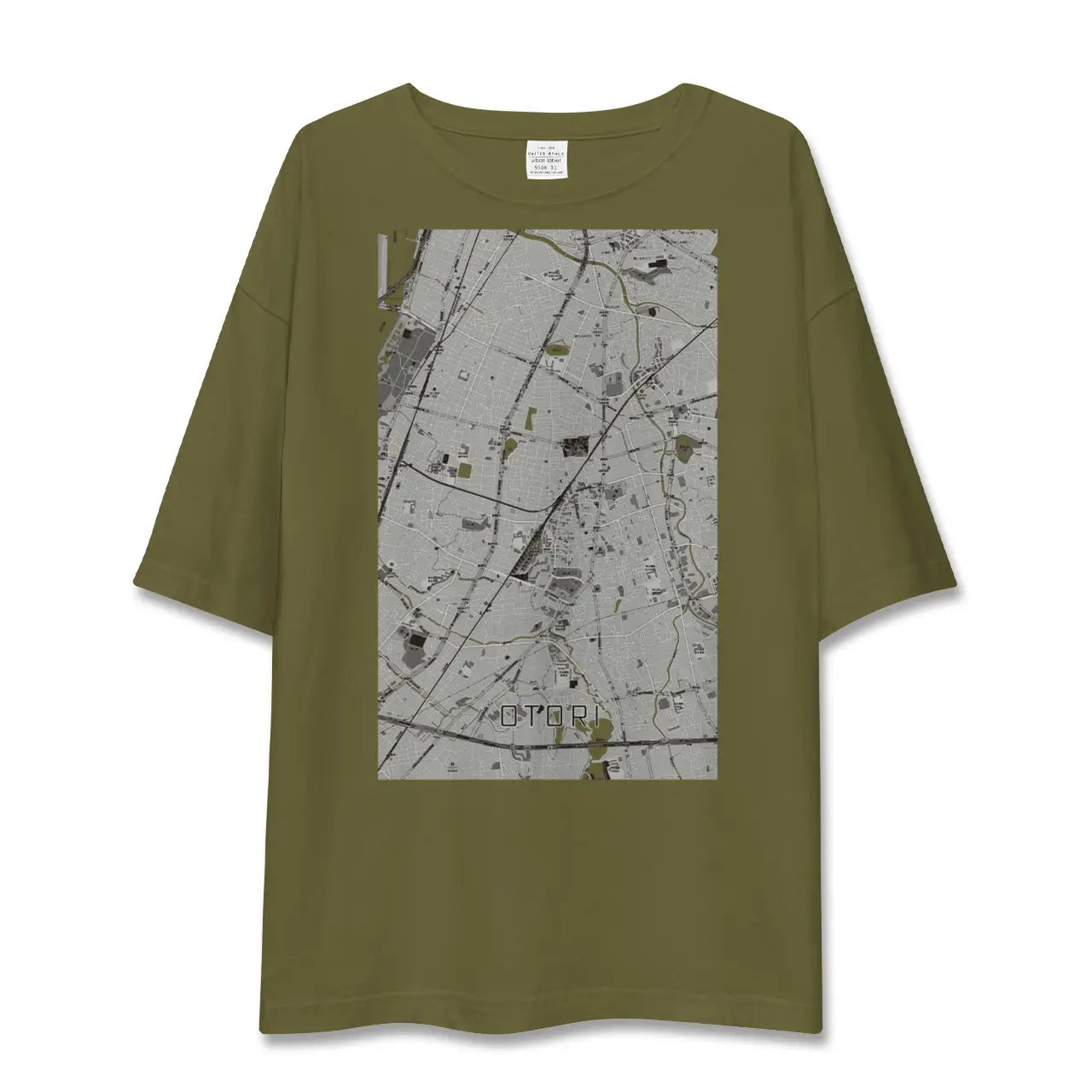 【鳳(大阪府)】地図柄ビッグシルエットTシャツ