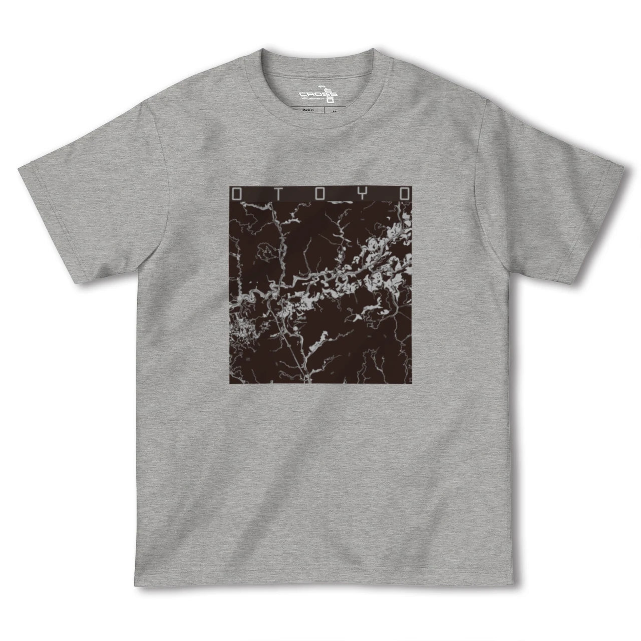 【大豊(高知県)】地図柄ヘビーウェイトTシャツ
