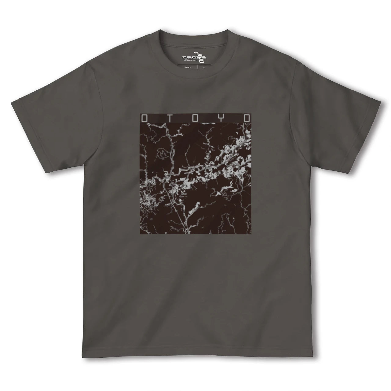 【大豊(高知県)】地図柄ヘビーウェイトTシャツ