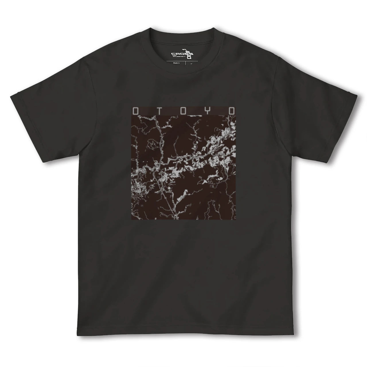 【大豊(高知県)】地図柄ヘビーウェイトTシャツ