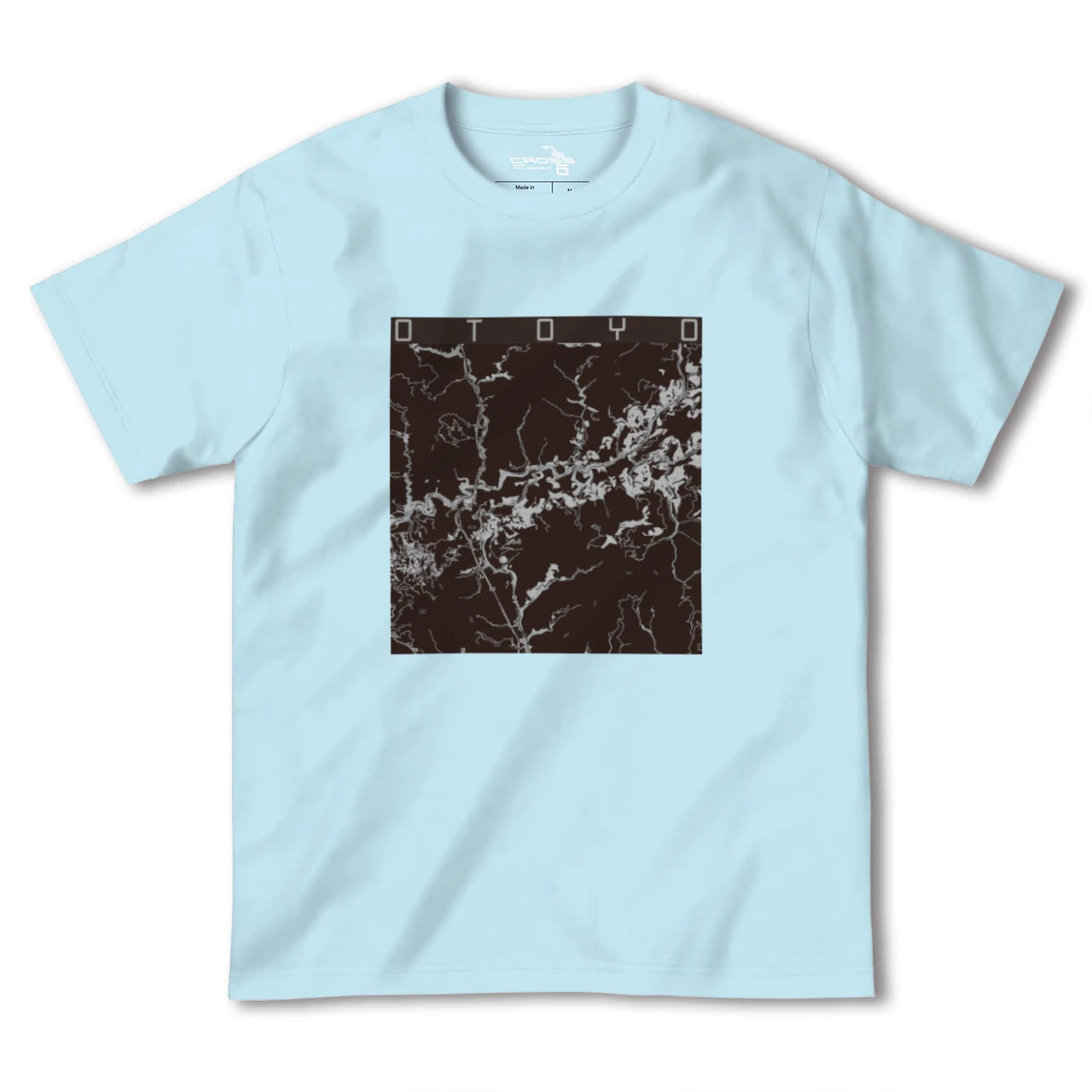 【大豊(高知県)】地図柄ヘビーウェイトTシャツ