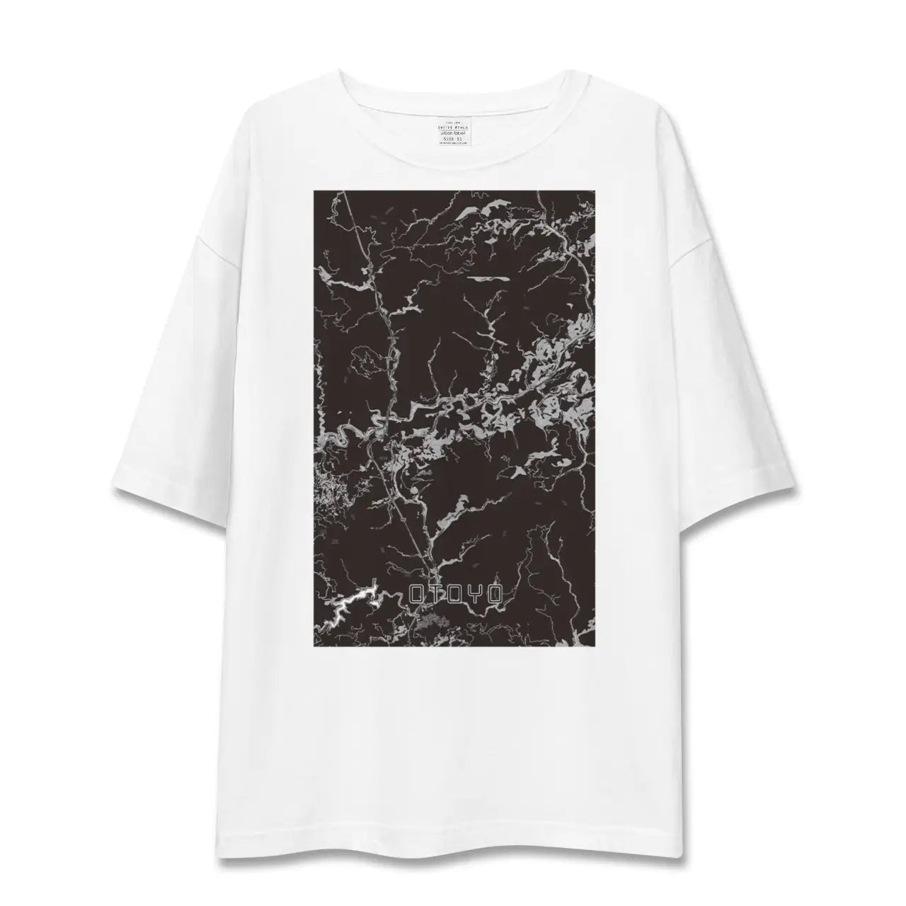 【大豊(高知県)】地図柄ビッグシルエットTシャツ