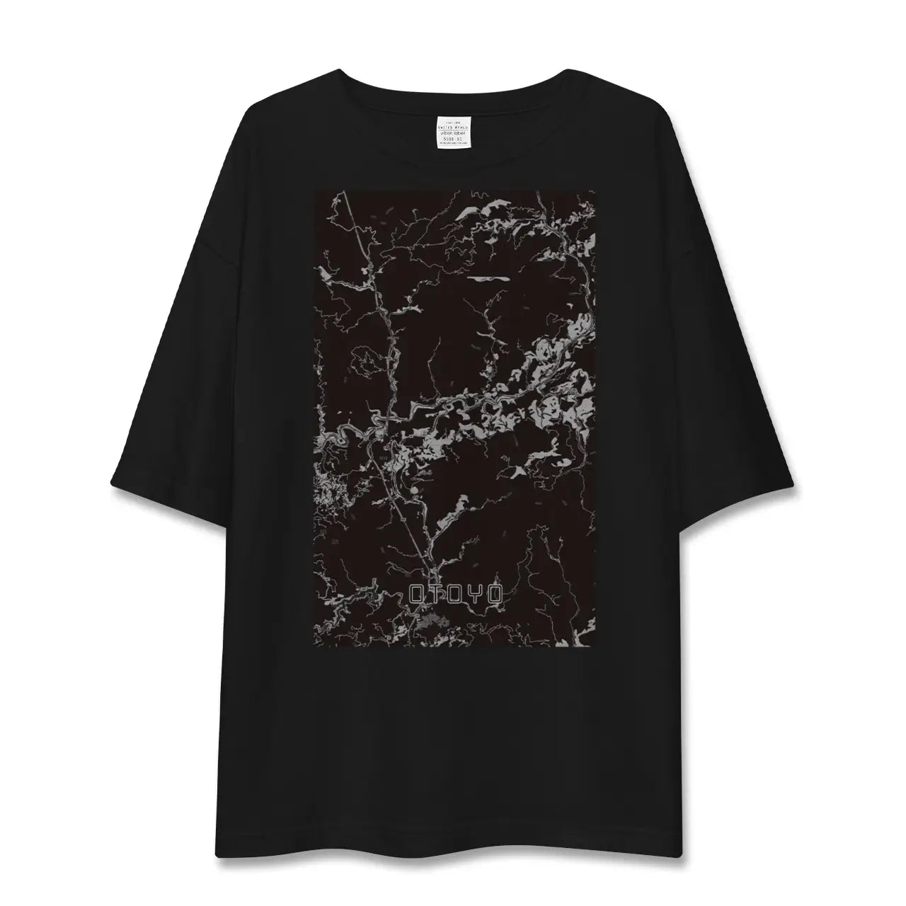 【大豊(高知県)】地図柄ビッグシルエットTシャツ
