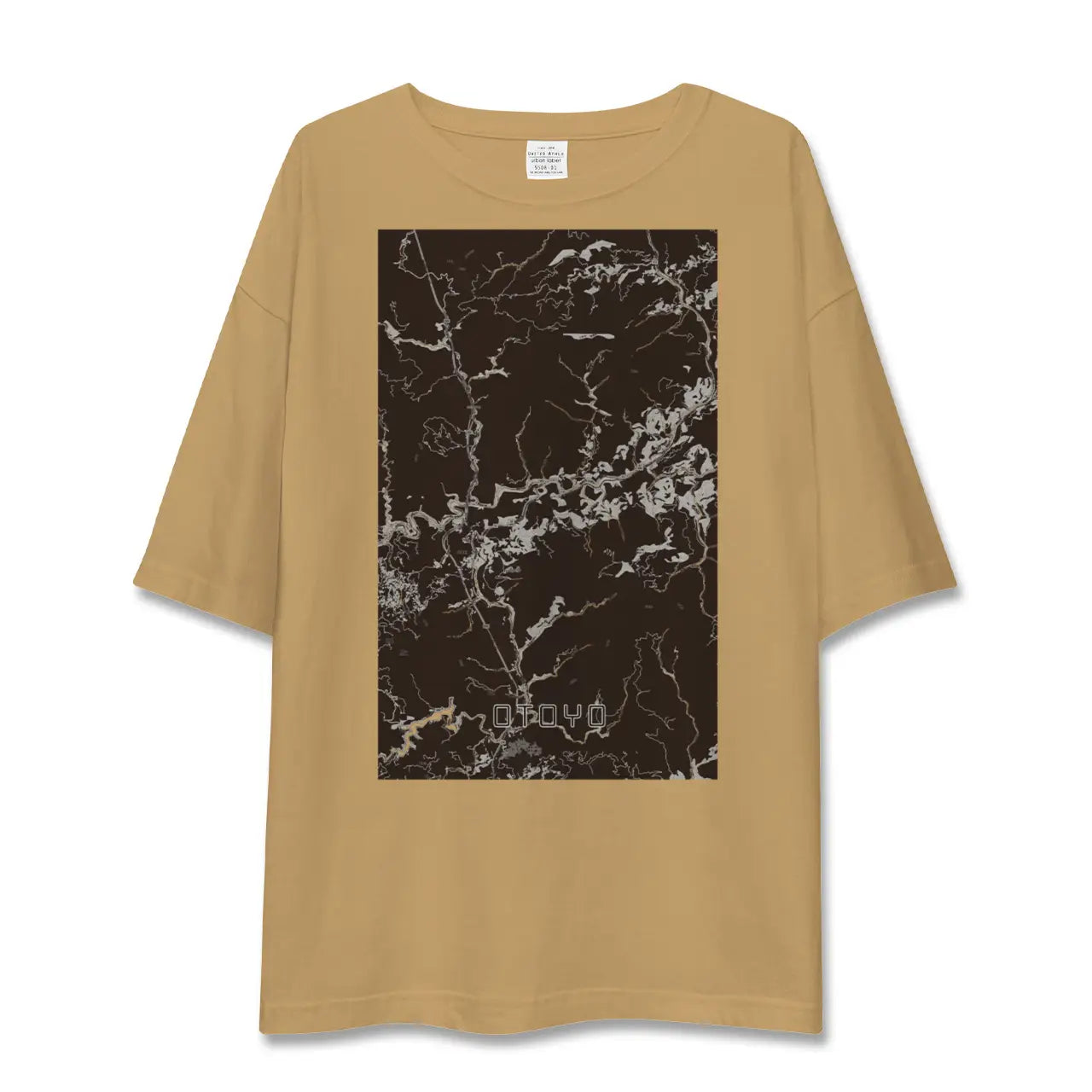 【大豊(高知県)】地図柄ビッグシルエットTシャツ