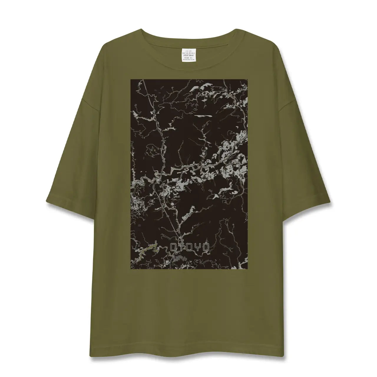 【大豊(高知県)】地図柄ビッグシルエットTシャツ