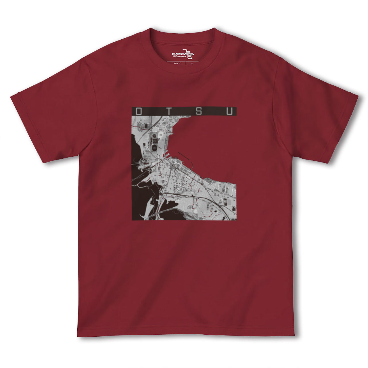 【大津(滋賀県)】地図柄ヘビーウェイトTシャツ