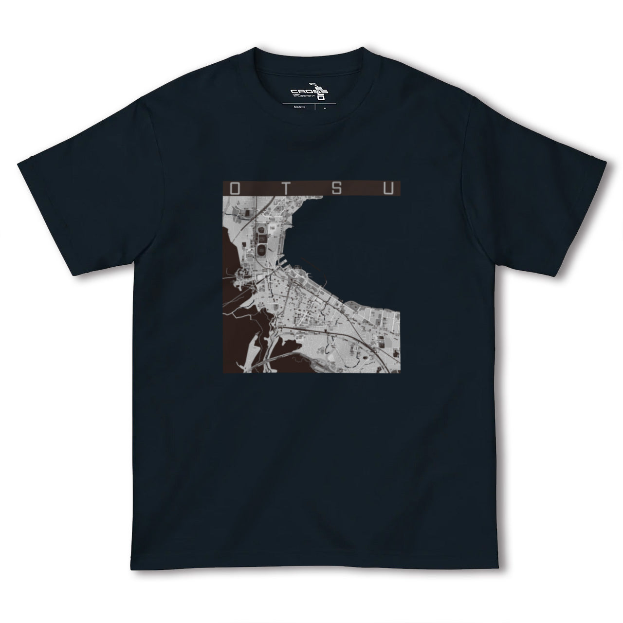 【大津(滋賀県)】地図柄ヘビーウェイトTシャツ