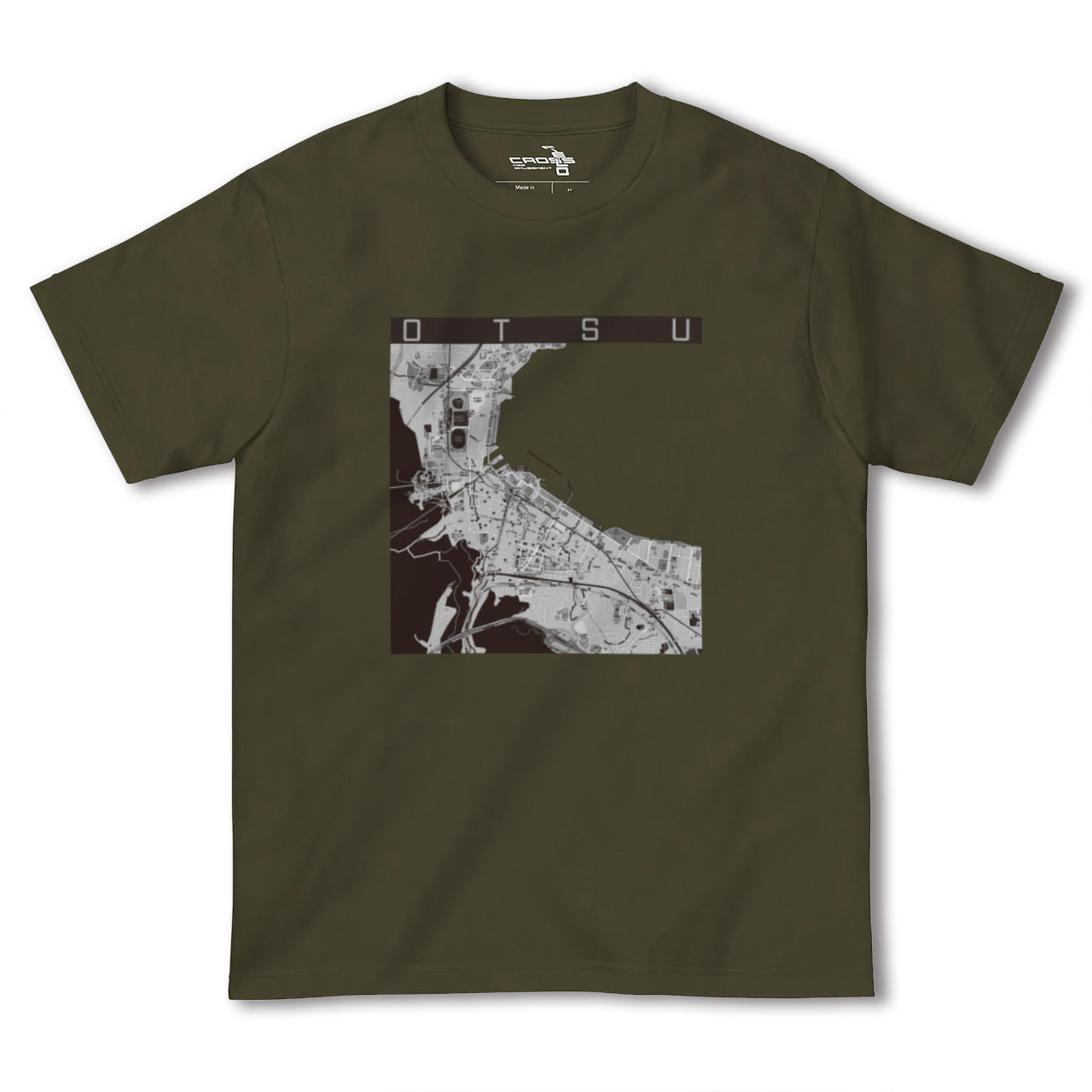 【大津(滋賀県)】地図柄ヘビーウェイトTシャツ