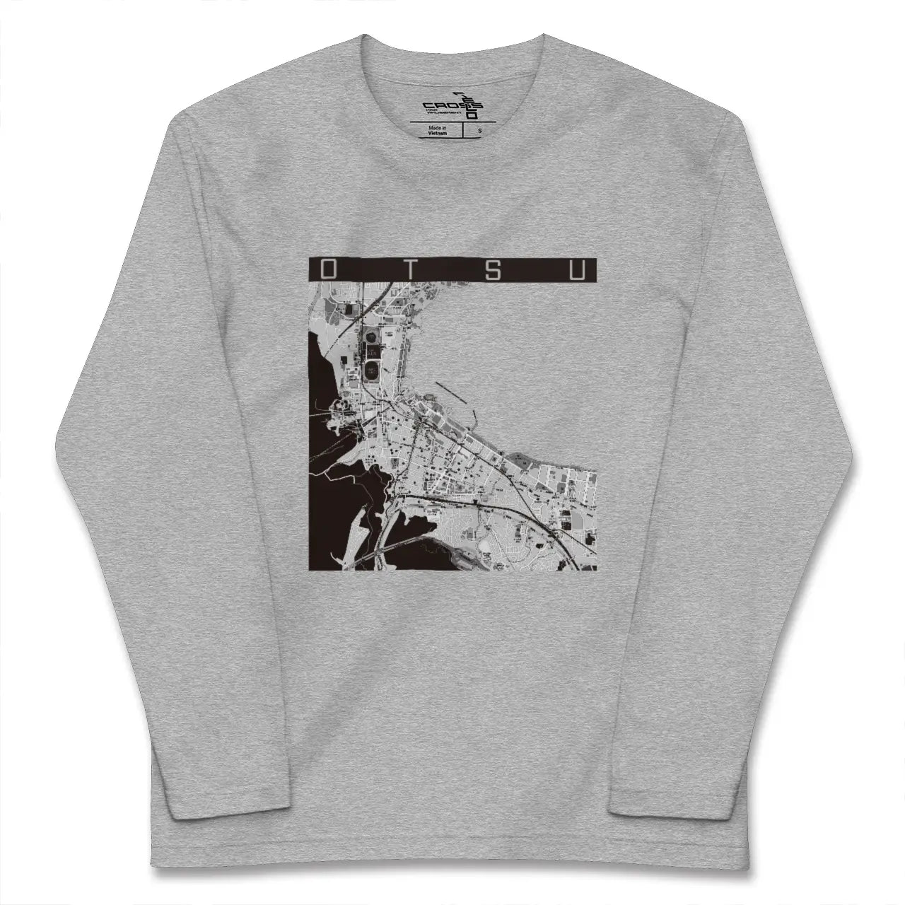 【大津(滋賀県)】地図柄ロングスリーブTシャツ