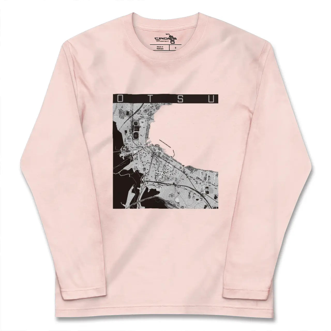 【大津(滋賀県)】地図柄ロングスリーブTシャツ