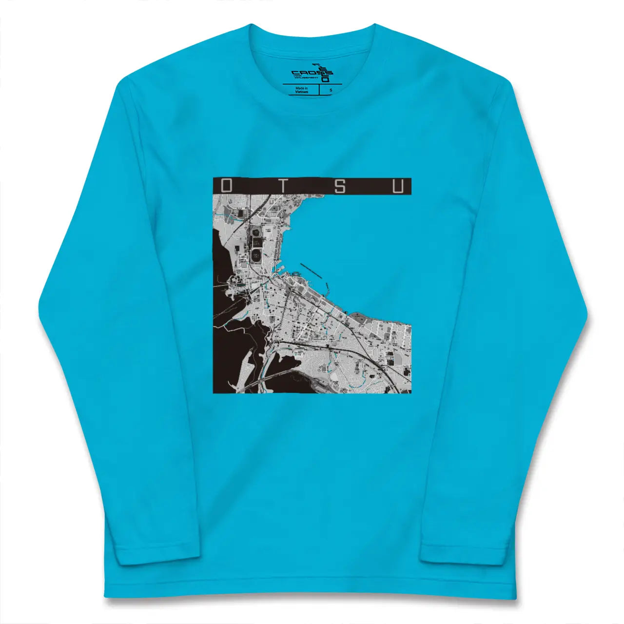 【大津(滋賀県)】地図柄ロングスリーブTシャツ