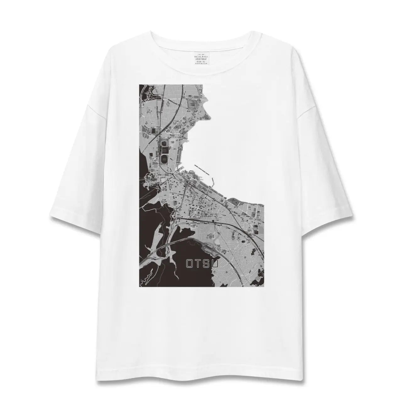 【大津(滋賀県)】地図柄ビッグシルエットTシャツ