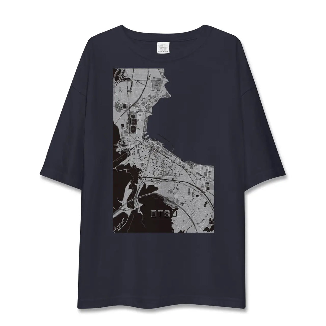 【大津(滋賀県)】地図柄ビッグシルエットTシャツ