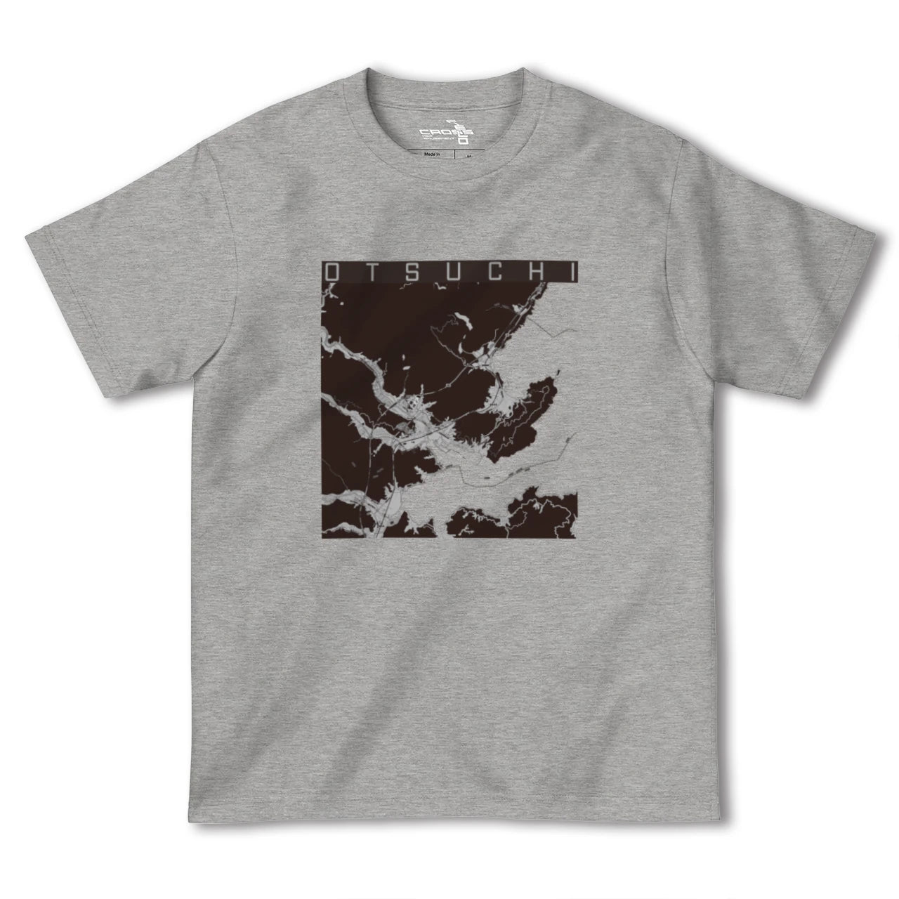 【大槌(岩手県)】地図柄ヘビーウェイトTシャツ