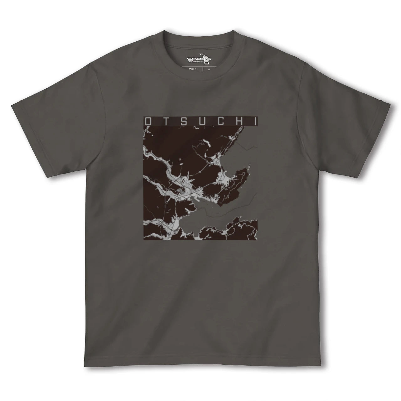 【大槌(岩手県)】地図柄ヘビーウェイトTシャツ