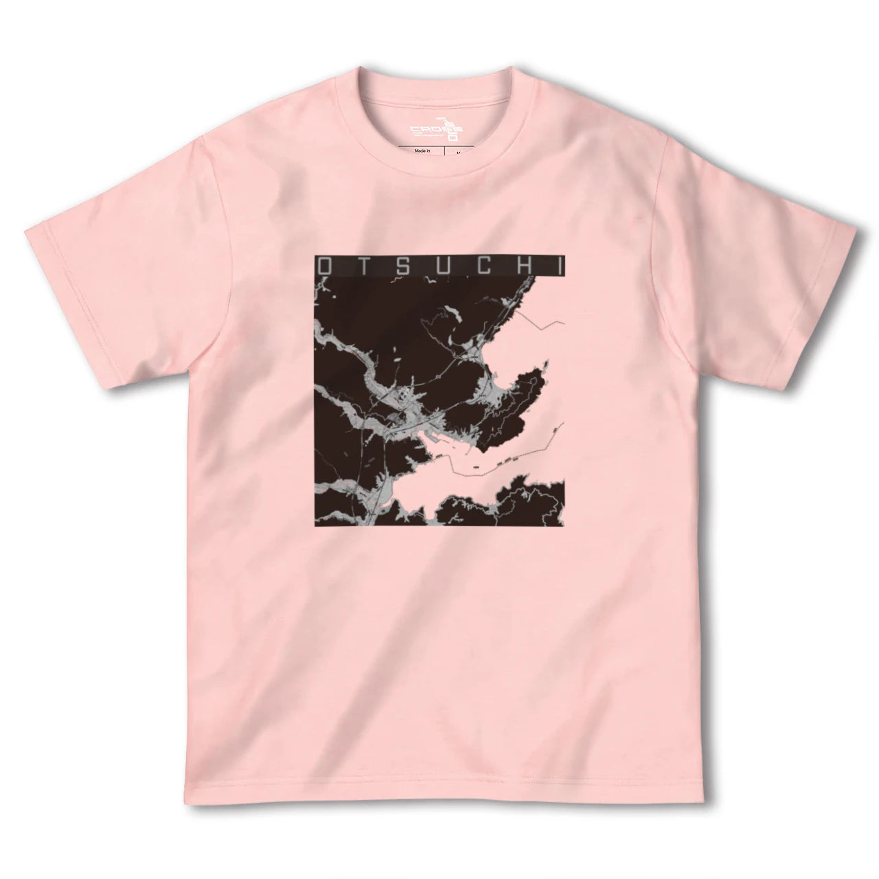 【大槌(岩手県)】地図柄ヘビーウェイトTシャツ