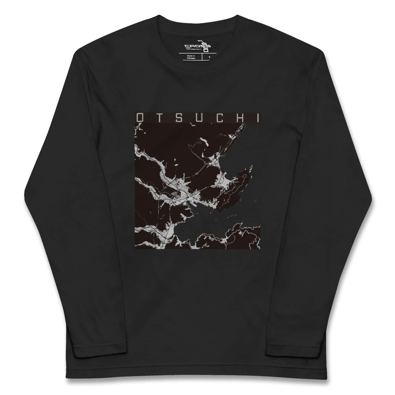 【大槌(岩手県)】地図柄ロングスリーブTシャツ