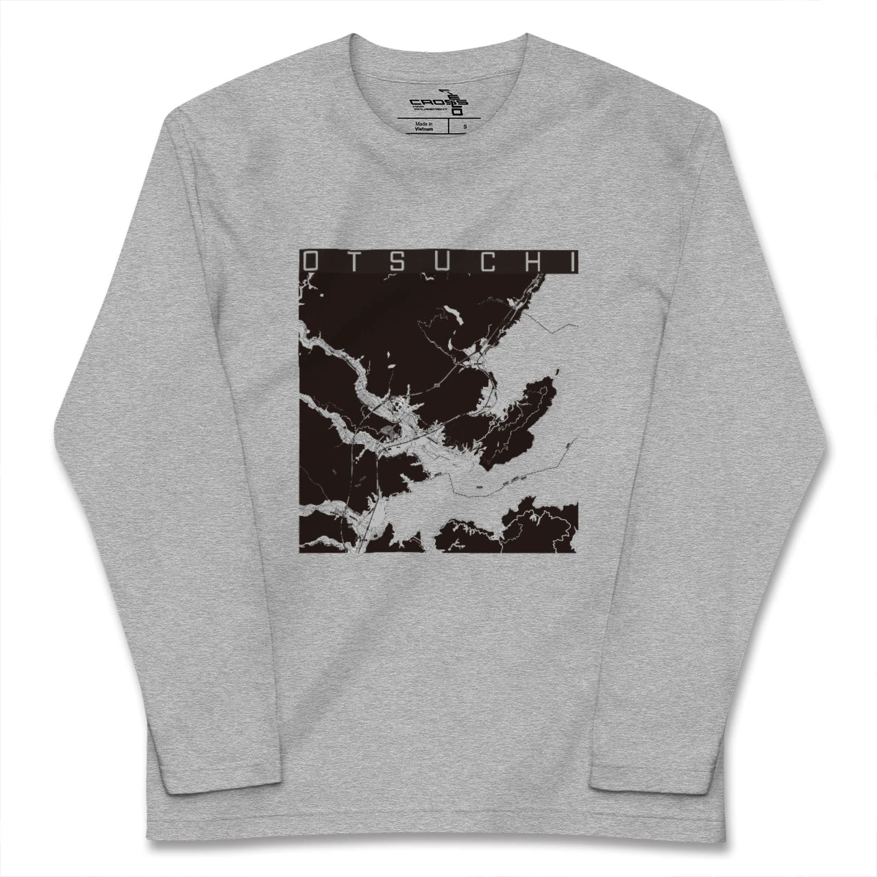 【大槌(岩手県)】地図柄ロングスリーブTシャツ