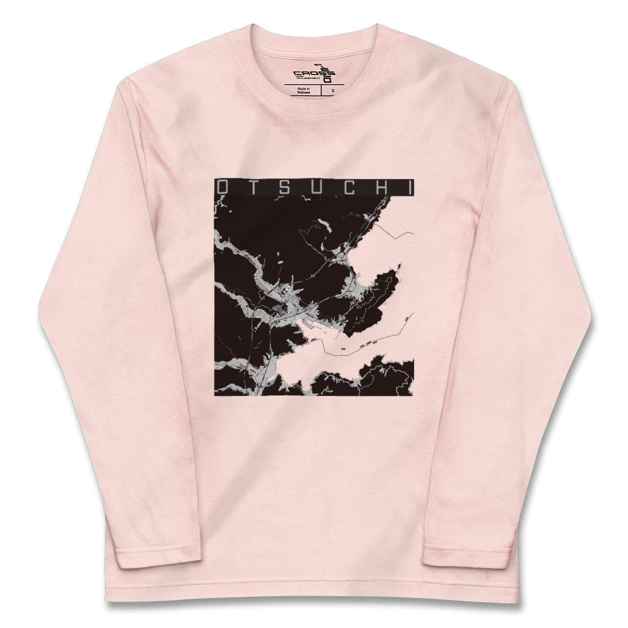 【大槌(岩手県)】地図柄ロングスリーブTシャツ