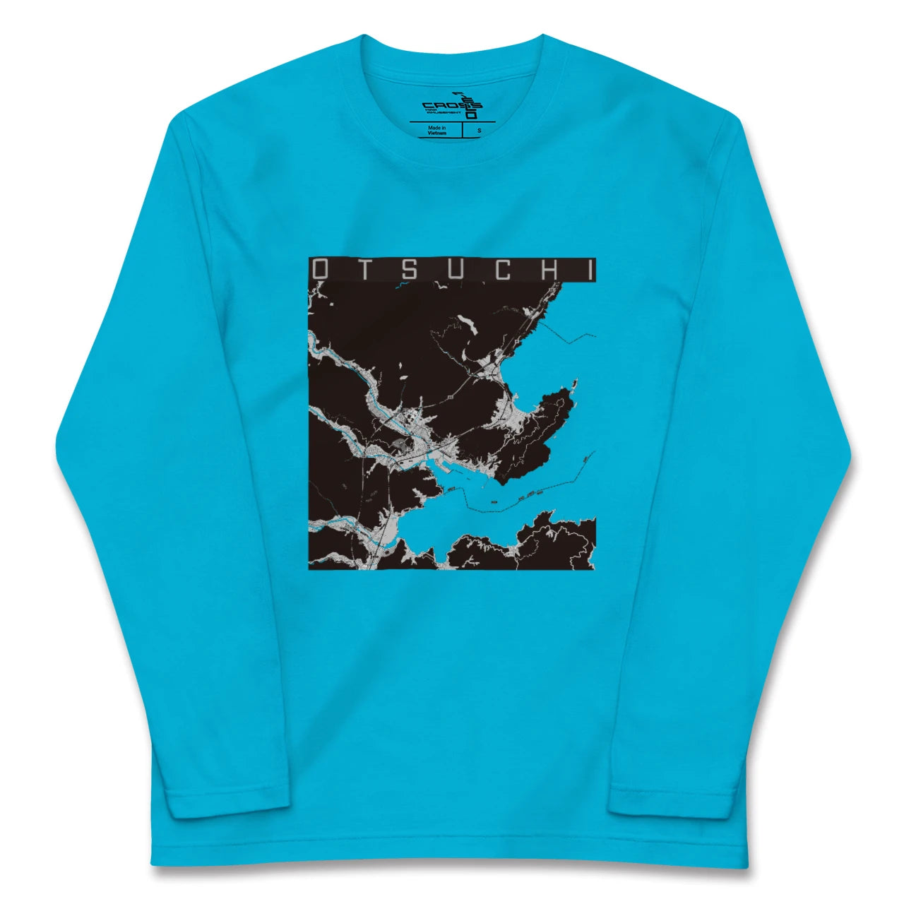 【大槌(岩手県)】地図柄ロングスリーブTシャツ