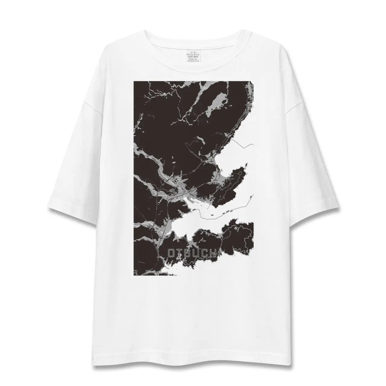 【大槌(岩手県)】地図柄ビッグシルエットTシャツ