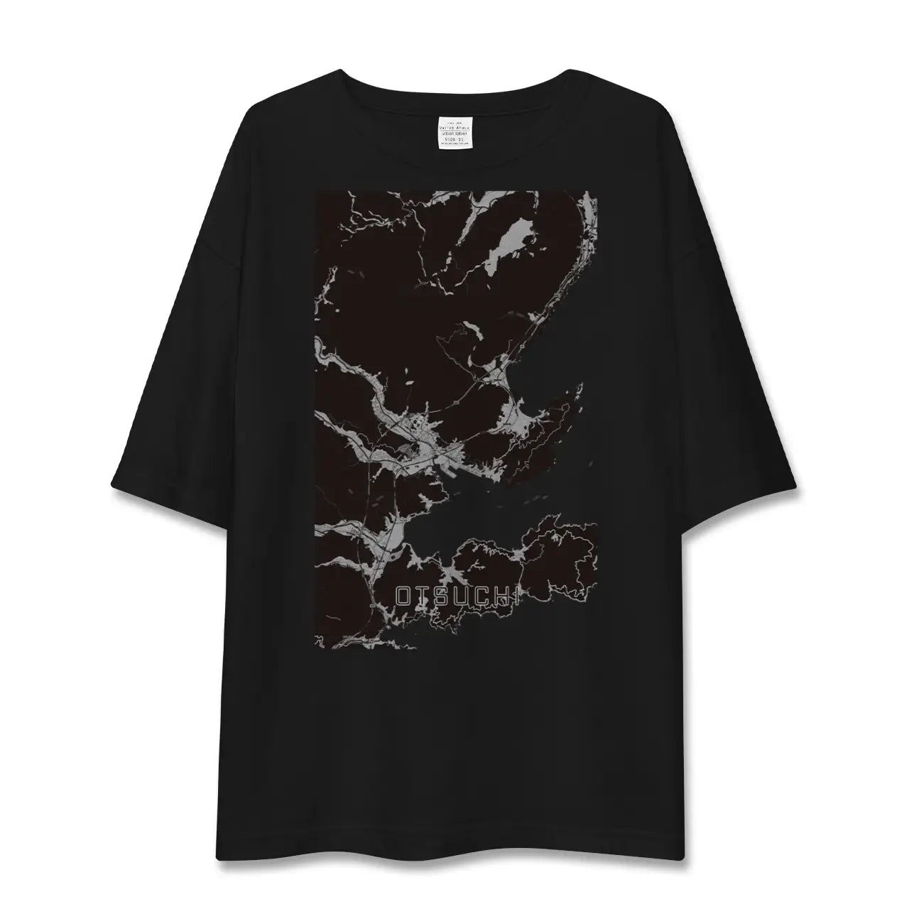 【大槌(岩手県)】地図柄ビッグシルエットTシャツ