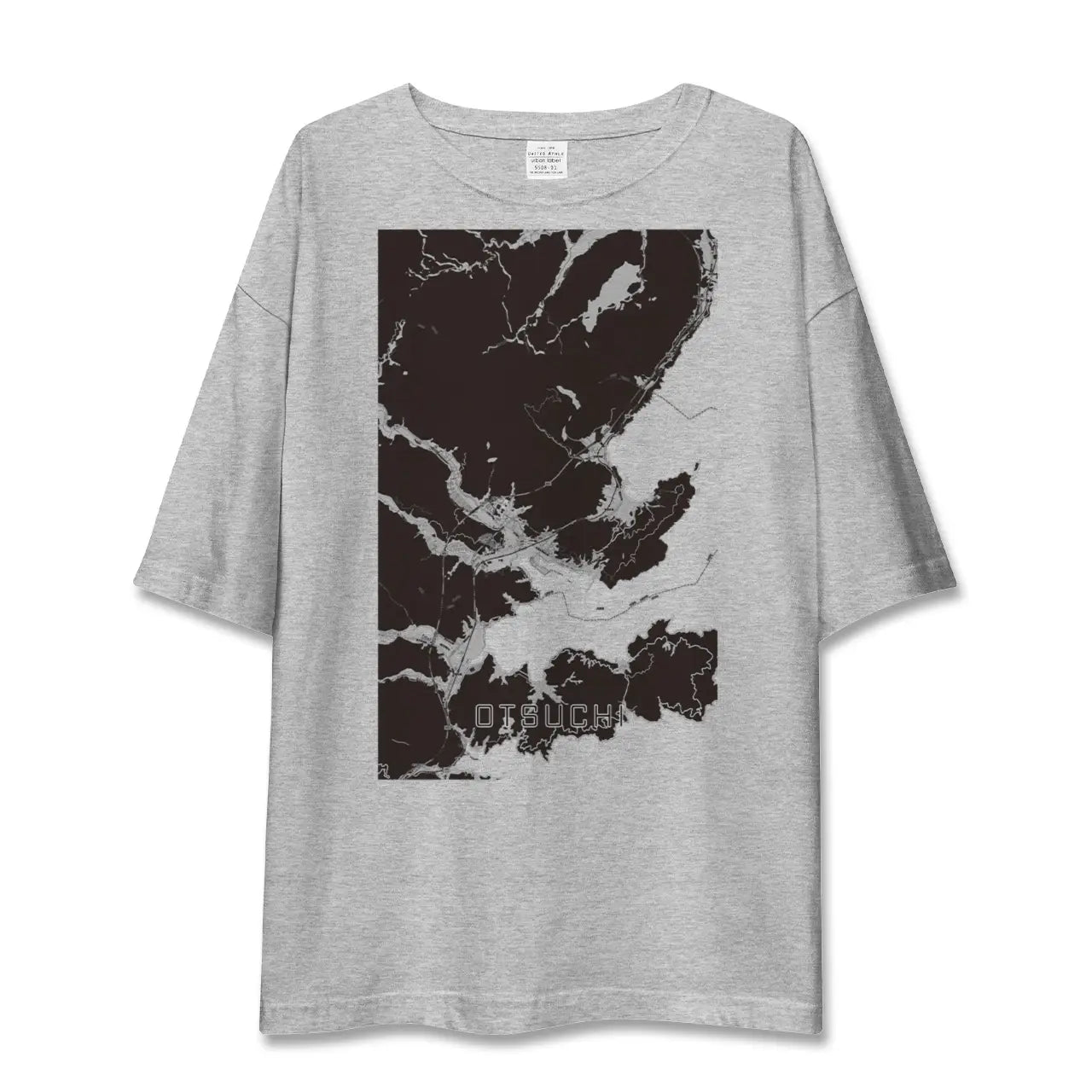 【大槌(岩手県)】地図柄ビッグシルエットTシャツ